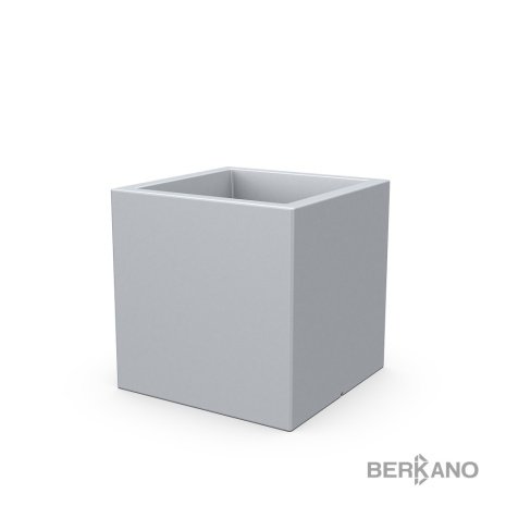 Кашпо Berkano Quarter 60 DB, тип дна: двойное, размер: 60x60x60см, цвет: Concrete Gray, арт.220_051_21 рис 1