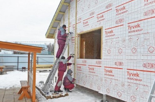 Гидро-ветроизоляция Tyvek Housewrap 50 м х 1,5 м рис 3