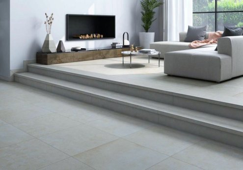 Клинкерная плитка Gres de Aragon Urban цвет: Blanco, поверхность: antislip размер: 300х330х14мм, ступень фронтальная 36408 рис 2