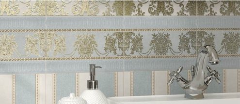 Керамическая плитка Kerama Marazzi Борромео голубой матовая 250х40х11мм бордюр BOA007 рис 2