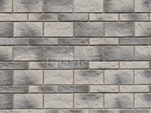 Искусственный камень плоский Atlas Stone Известняк микс 023 серый рис 1