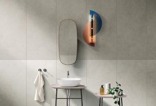 Керамогранит Vitra MicroCement Светлый Греж матовая 1200х600х9 мм рядовая плитка K947811R0001VTER рис 2