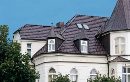 Керамическая черепица рядовая Meyer-Holsen Vario Hohlfalzziegel коричневый "бонгосси"  глазурь 425х260 мм рис 2