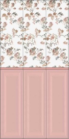 Керамическая плитка Kerama Marazzi Монфорте розовый матовая 1200х400х12мм декор панель 14007R рис 3