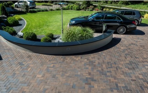 Брусчатка клинкерная Vandersanden Premium Joosten Kessel Genova blue-brown multi coloured полный прокрас 200х100х52 мм рис 3
