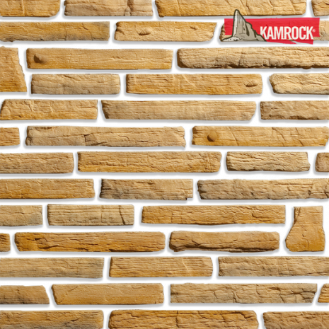 Искусственный камень угловой Kamrock Морской бриз 05042 желтый рис 1