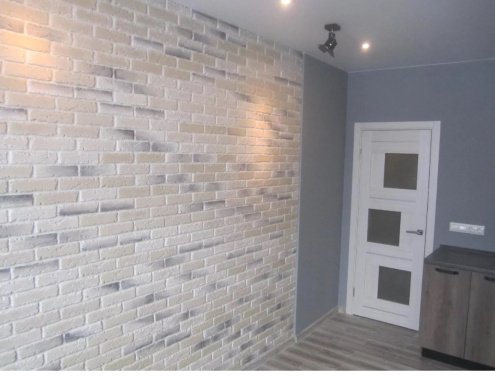 Искусственный камень плоский Eco Stone Кембридж 00-11 бежевый рис 3