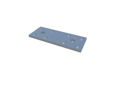 Пластина стальная крепежная для Line Frame Level Plate рис 1