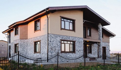 Искусственный камень плоский Atlas Stone Известняк широкий 023 серый рис 2