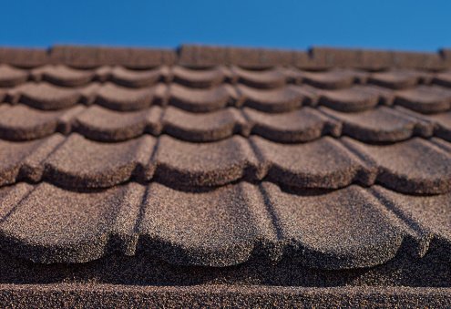 Композитная черепица гонт Metrotile MetroBond кофе с посыпкой 1330х410 мм рис 2