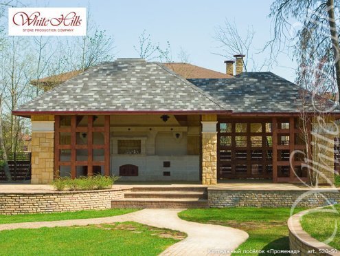 Искусственный камень плоский White Hills Лаутер 520-50 бежевый рис 6