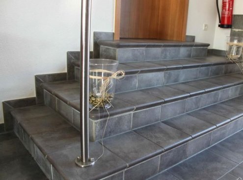 Клинкерная плитка Stroeher Keraplatte Aera цвет: 710 crio, поверхность: глазурованная размер: 340х294х12мм, ступень флорентийская 9340 рис 2