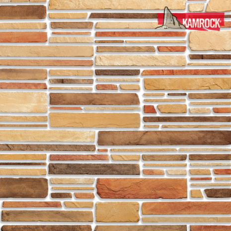 Искусственный камень плоский Kamrock Горное шале 53080 бежевый рис 1
