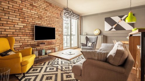 Искусственный камень плоский White Hills Остия Брик 380-60 коричневый рис 2