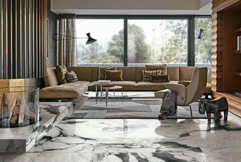 Керамогранит Rex Ceramiche Les Bijoux de Rex Calacatta Altissimo Glossy глазурованная 2400х1200х6мм рядовая плитка 765721 рис 3