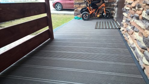 Террасная доска Terradeck Eco, односторонний профиль, шлифованная, размер: 155*28*4000мм, цвет: черный рис 5