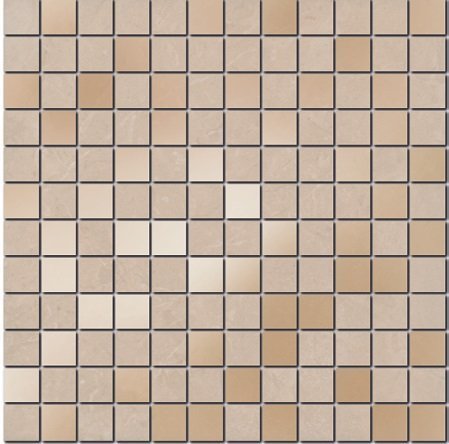 Керамическая плитка Kerama Marazzi Версаль бежевый глянцевая 300х300х9мм декор мозаичный MM11140 рис 1