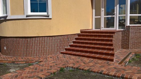 Клинкерная плитка Feldhaus Klinker Sintra R689NF14 ardor 240х71х14 мм плоский элемент рис 9