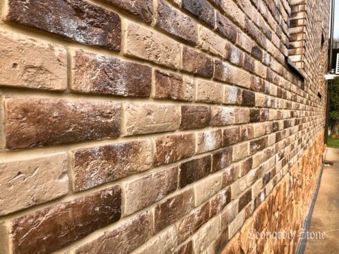 Искусственный камень плоский Leonardo Stone Лион 402 коричневый рис 5