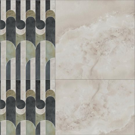 Керамогранит Kerama Marazzi Джардини мрамор глянцевая 600х150х11мм бордюр ID123 рис 2
