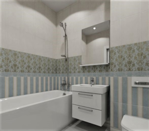 Керамическая плитка Kerama Marazzi Борромео голубой матовая 400х250х8мм декор VT/D165/6403 рис 3