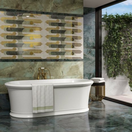 Керамическая плитка Kerama Marazzi Джардини мрамор глянцевая 1200х200х10мм декор VT/A128/31008R рис 2