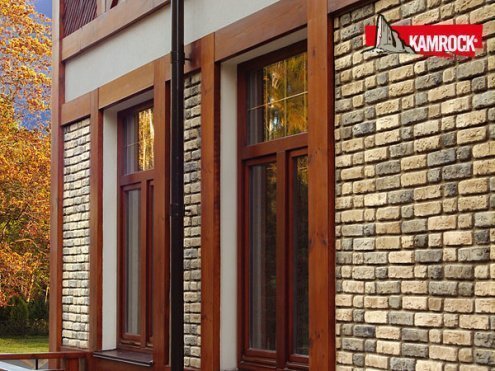 Искусственный камень тычковый Kamrock Античный кирпич 32650 бежевый рис 4