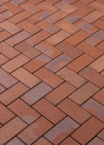 Брусчатка клинкерная Vandersanden Premium Oberlausitz Zittau red-blue multi-coloured полный прокрас 200х100х52 мм рис 1
