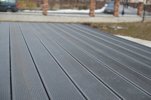 Террасная доска Terradeck Velvet, односторонний профиль, шлифованная, размер: 152*28*5000мм, цвет: серый рис 2