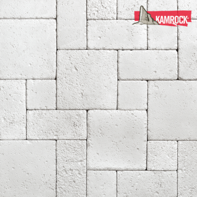 Искусственный камень плоский Kamrock Южный форт 14020 белый рис 1