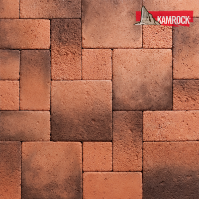 Искусственный камень плоский Kamrock Южный форт 14190 красный рис 1