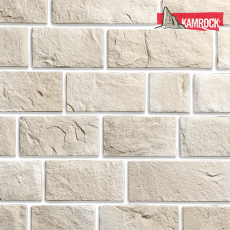 Искусственный камень плоский Kamrock Старый замок 02030 бежевый рис 1
