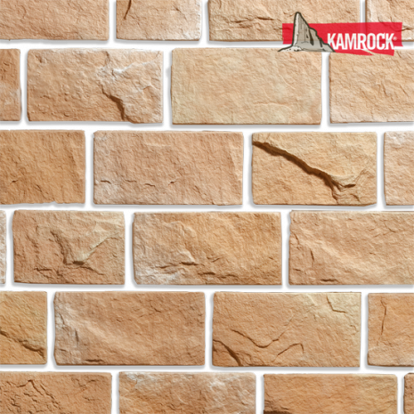 Искусственный камень плоский Kamrock Старый замок 02080 бежевый рис 1