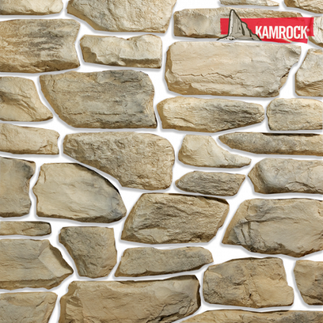 Искусственный камень плоский Kamrock Долина терраи 08340 бежевый рис 1