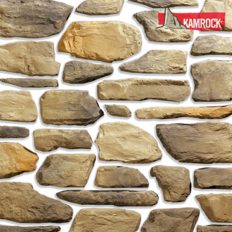 Искусственный камень угловой Kamrock Долина терраи 08362 бежевый рис 1