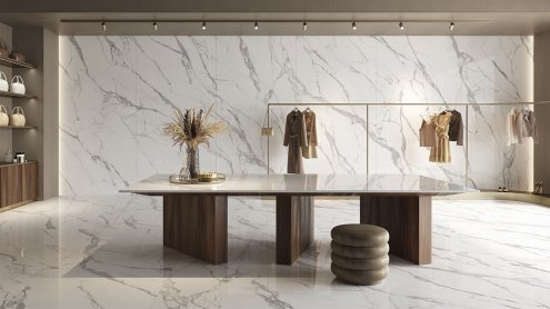 Керамогранит Ava Ceramica Marmo E Pietra Statuario Reale lappato 2800х1200х6 мм рядовая плитка 163017 рис 2
