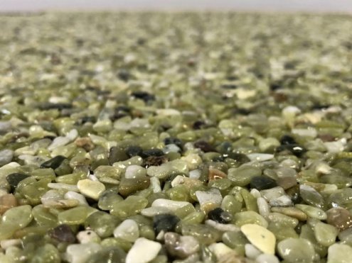 Каменный ковер Kitstone "Премиум", цвет: Emerald, в комплекте: 18кг каменной крошки и связующее рис 4