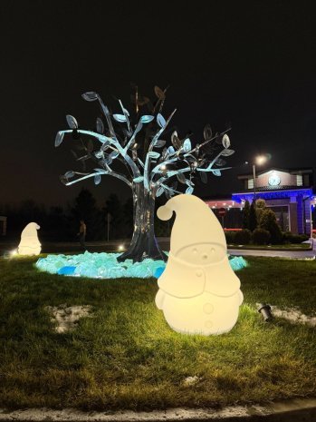 Снеговик Berkano Mr.Snowman L, размер: 70x60x105см, подсветка LED Е27, IP68, арт.210_026_03_106 рис 4