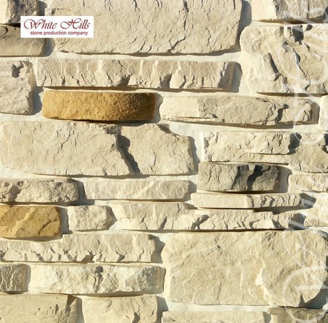 Искусственный камень плоский White Hills Тевиот 700-00 белый рис 1