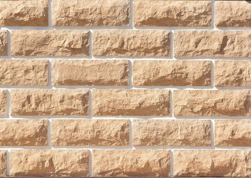 Искусственный камень плоский Eco Stone Юкон 13 бежевый рис 1