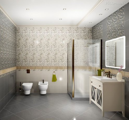 Керамическая плитка Kerama Marazzi Гинардо бежево-серый матовая 600х300х9мм декор OS/A10/11037R рис 2