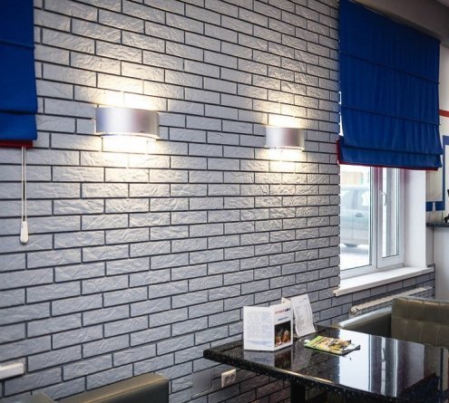 Искусственный камень плоский Eco Stone Лофт 00 белый рис 2