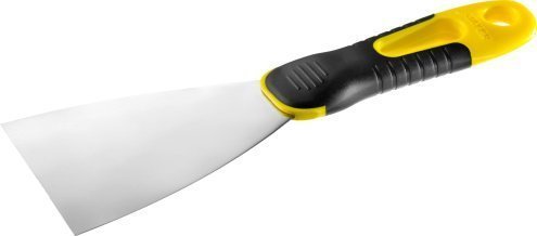 Шпатель STAYER PROFESSIONAL нержавеющее профилированное полотно, 2к ручка, 80 мм арт.10045-08 рис 1