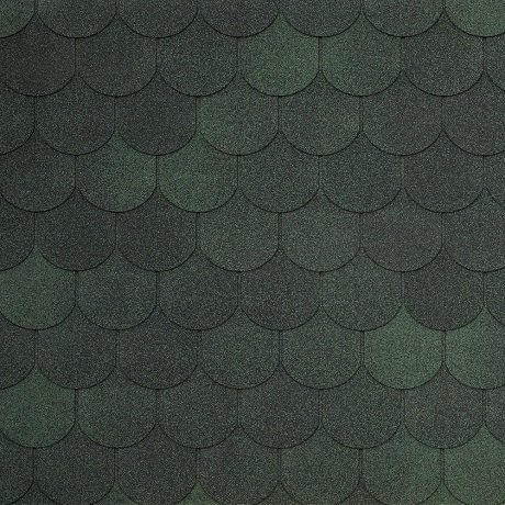 Гибкая битумная черепица гонт Tegola Comfort Assisi verde 473 1000х340 мм рис 1