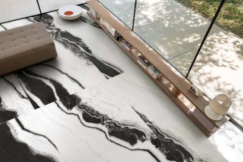 Керамогранит Floor Gres BW Marble Wave High-Glo матовая ректификат 2400х1200х6мм рядовая плитка 765543 рис 3