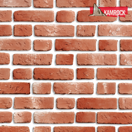 Искусственный камень тычковый Kamrock Античный кирпич 33790 красный рис 1