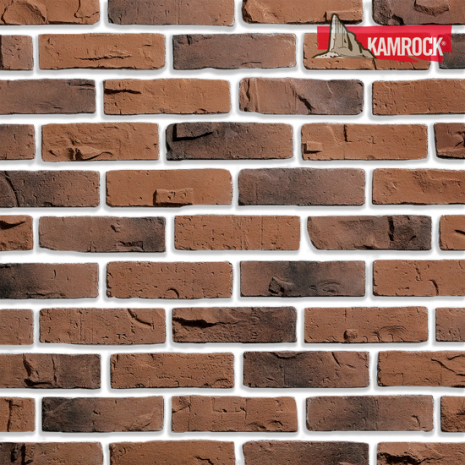 Искусственный камень угловой Kamrock Клинкерный кирпич 34172 коричневый рис 1