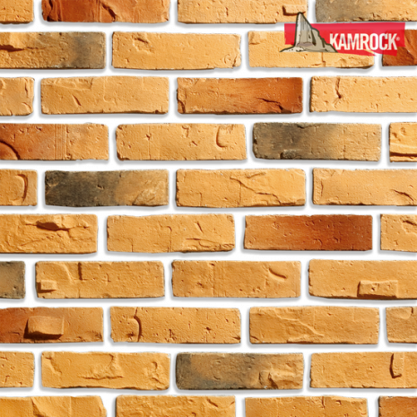 Искусственный камень угловой Kamrock Клинкерный кирпич 34182 желтый рис 1