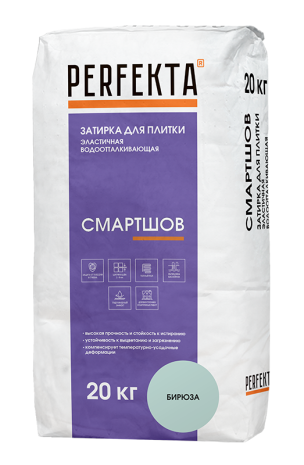 Затирка для швов Perfekta Смартшов цвет: Бирюза (мешок 20кг) рис 1