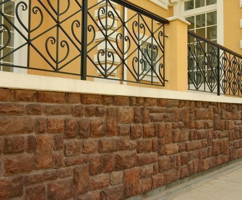 Искусственный камень плоский Kamrock Грубый скол 04170 коричневый рис 2